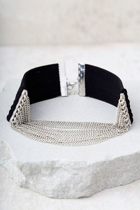 Winds of Change Black and Silver Choker Necklace 2