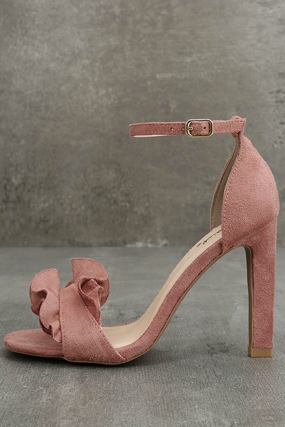 shae mauve suede platform ankle strap heels