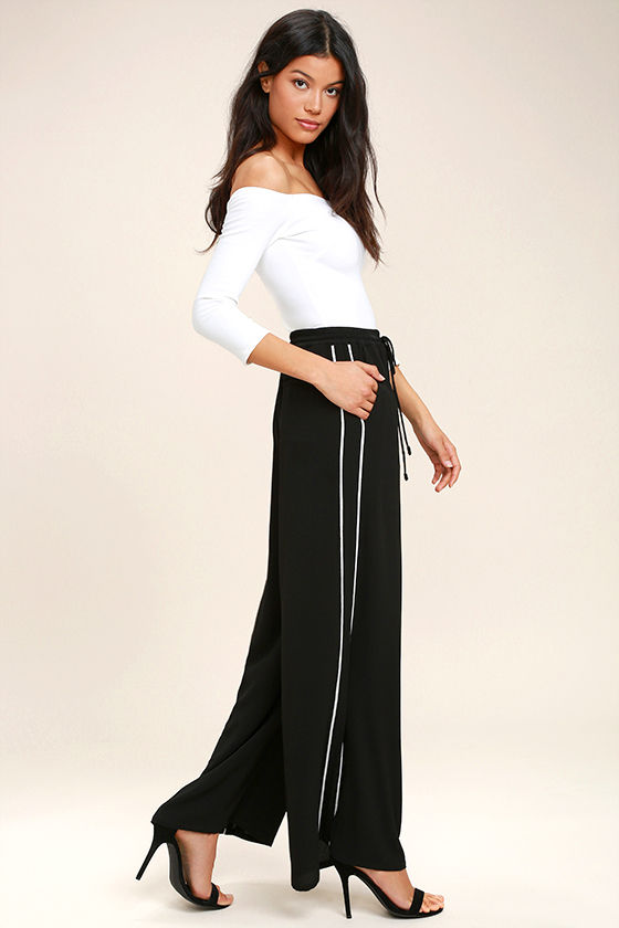 Tavik Purcell Black Wide-Leg Pants 1