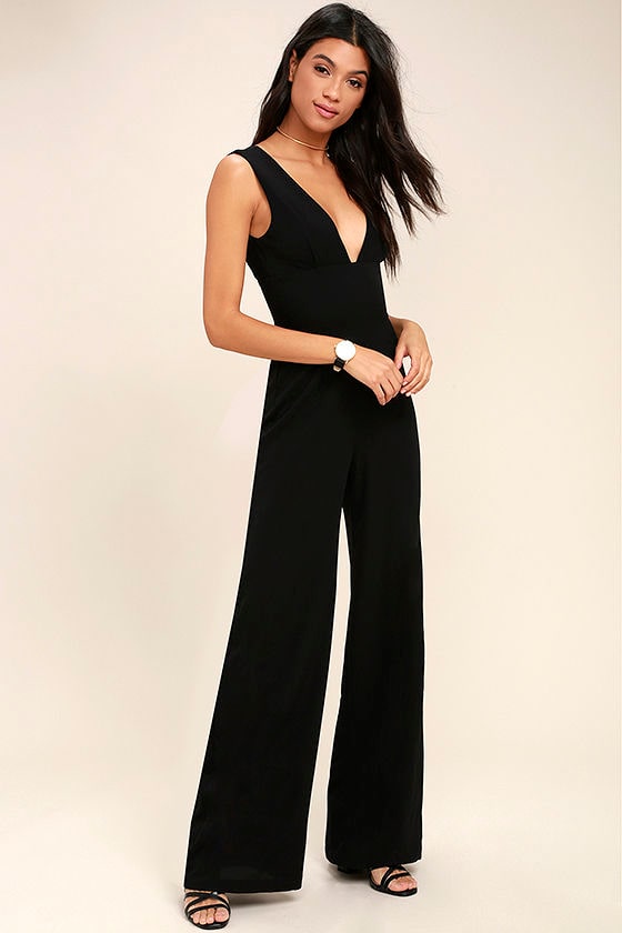 Fashion Faithful Black Wide-Leg Jumpsuit 2