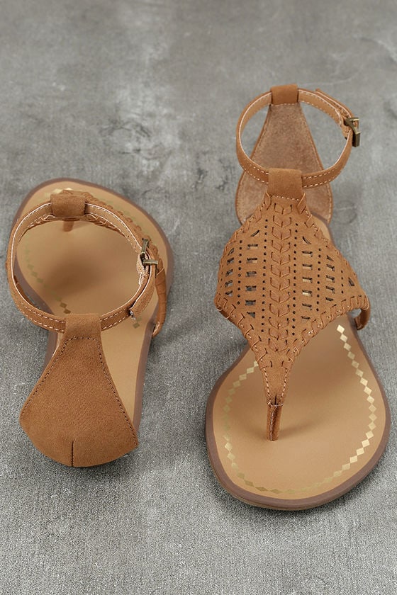tan suede sandals