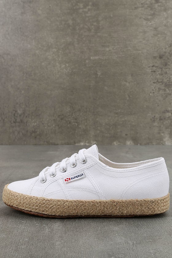 superga white espadrille sneaker