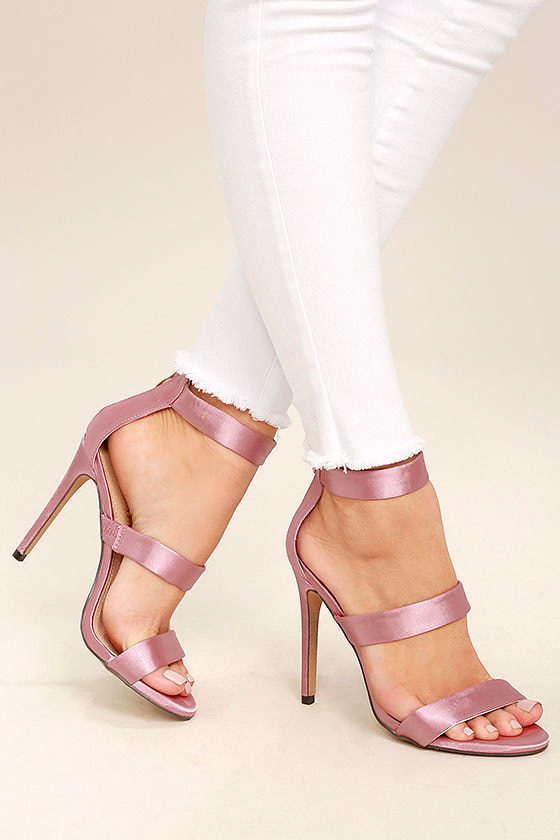 dusty pink high heels