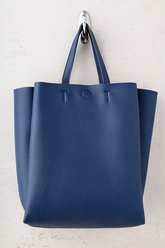 Daily Joy Navy Blue Tote 2