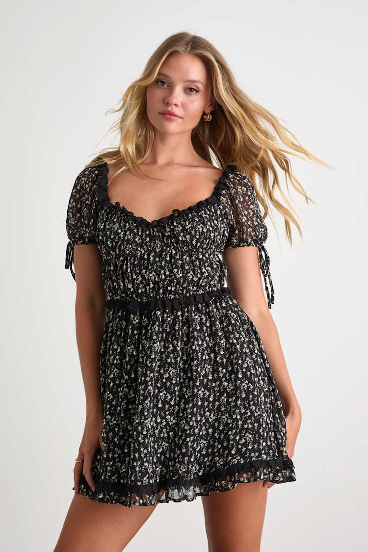 princess polly baby blue dress Black Strapless Mini Dress main image 1