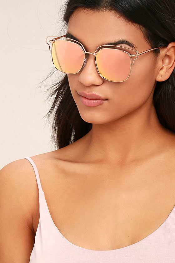 Cool Gold and Pink Sunglasses Mirrored Sunglasses Sunnies 20.00