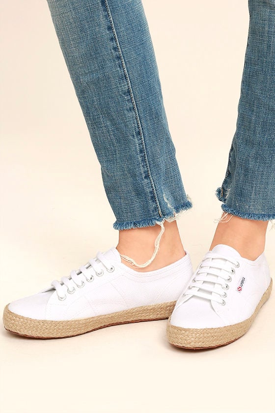 espadrille sneakers white