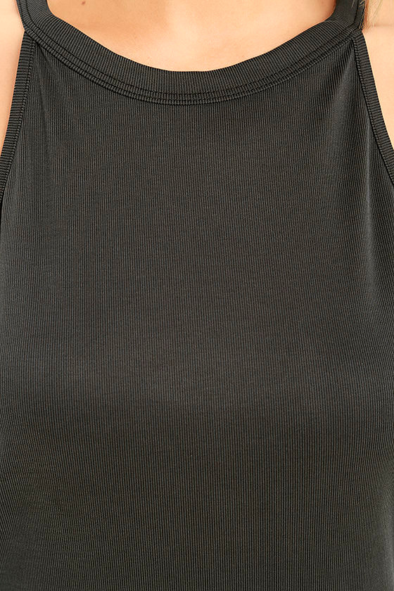 Odelia Knit Tank Mocha 6604