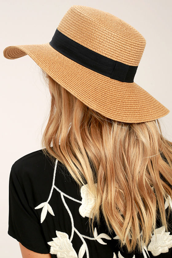 Down at the Derby Tan Straw Hat
