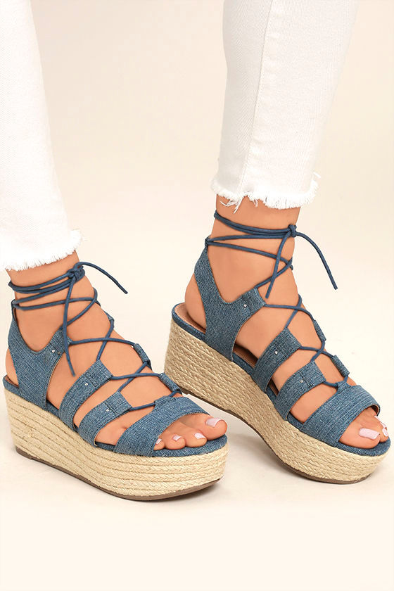 Steve Madden Brayla - Denim Espadrilles 