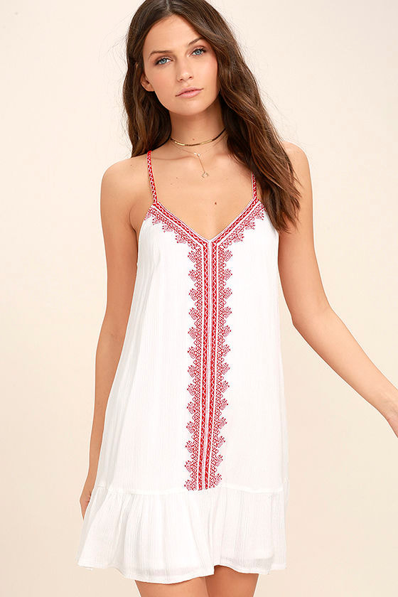 embroidered sundress