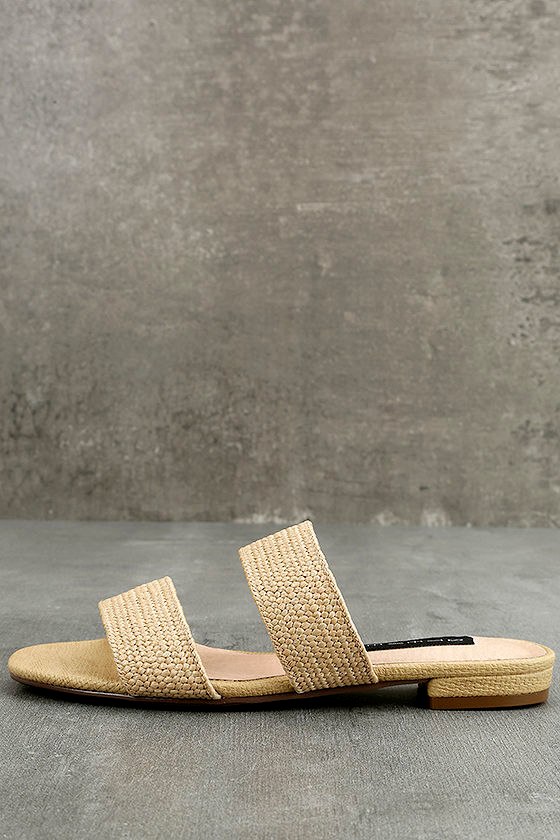 Steven by Steve Madden Friendsy Natural Multi Slide Sandals 2