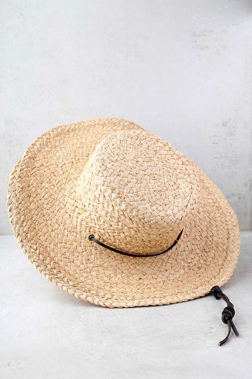 Wyeth Suzy - Straw Hat - Sun Hat - Wide Brim Hat - Flat Top  display picture 1