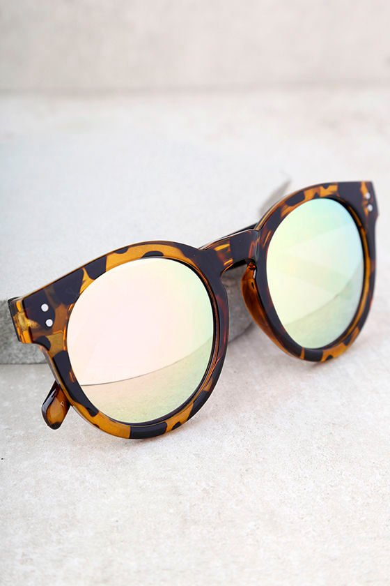 Perverse Declan Tortoise and Pink Mirrored Sunglasses 1