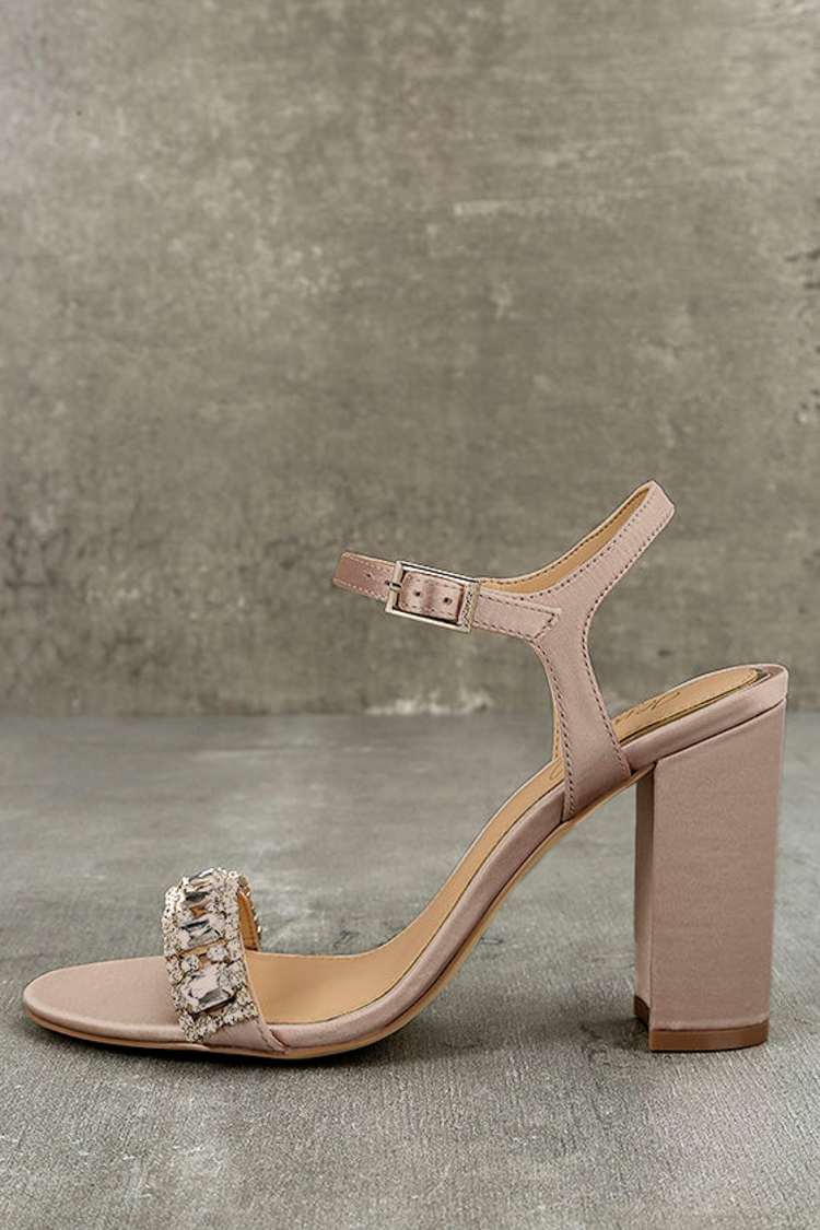 Jewel by Badgley Mischka Hendricks Champagne - Dress Sandals - Rhinestone Heels - Lulus Jewel by Badgley Mischka Hendricks Champagne - Dress Sandals - Rhinestone Heels - Lulus