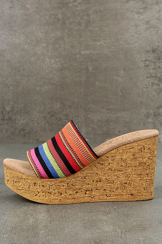 multi colored wedges