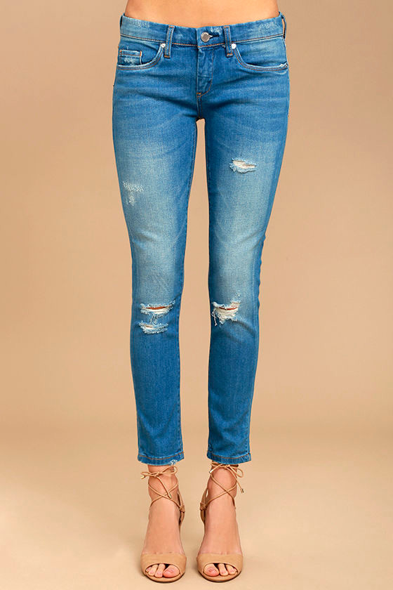 Blank NYC Skinny Classique Distressed Blue Skinny Jeans 2
