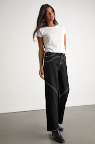 Coveted Element Black Twill Carpenter Pants 1