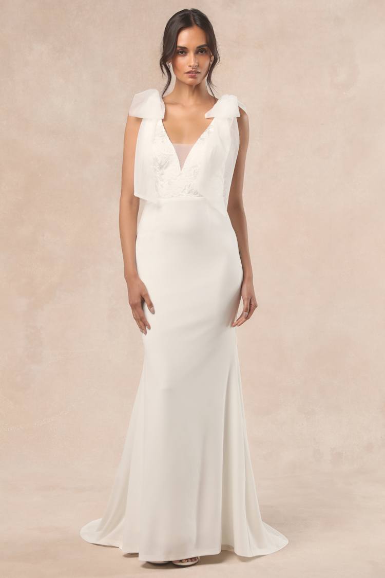 White Tie-Strap Jacquard Mermaid Maxi Dress | Womens | X-Large (Available in XS, S) | 100% Polyester | Lulus White Tie-Strap Jacquard Mermaid Maxi Dress | Womens | X-Large (Available in XS, S) | 100% Polyester | Lulus
