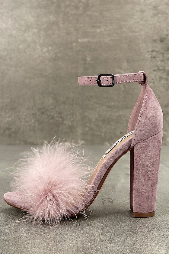 black feather heels steve madden