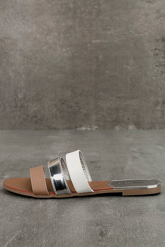 Amaryllis Toffee Brown Slide Sandals