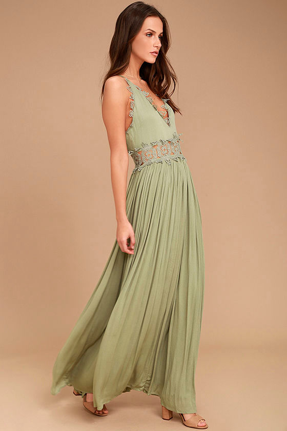 Green Lace Maxi 2024 Green Lace Maxi Dress
