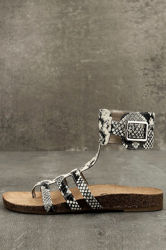 Circus by Sam Edelman Katie Cashmere Snake Ankle Strap Sandals 1