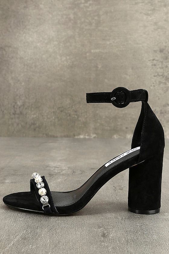 Steve Madden Sparkles Heels - Black 
