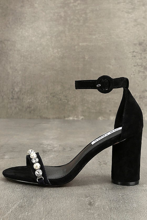 black sparkly heels steve madden