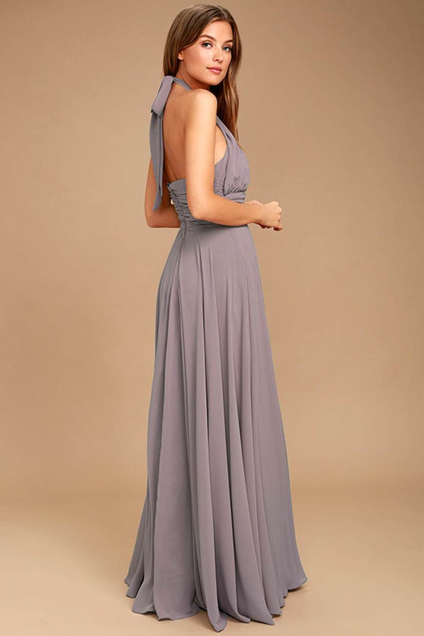 lulus dusty purple dress Signature Elegance Dusty Lavender Satin One-Shoulder Maxi Dress