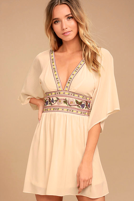 lulus embroidered dress