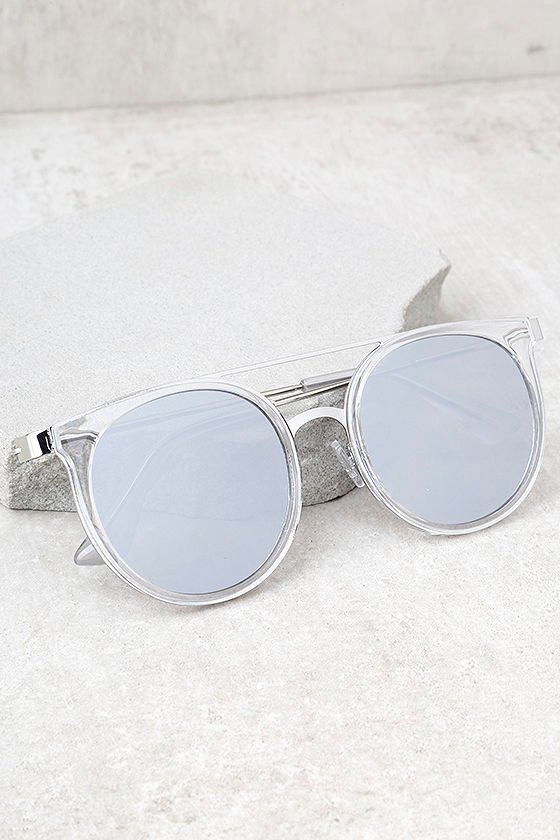 Out of This World Clear and Silver Mirrored Sunglasses 1