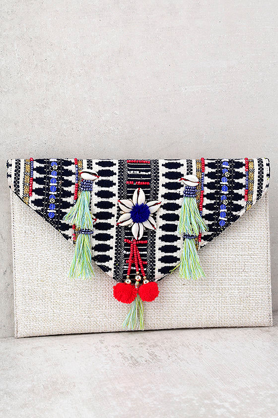 Beach beige clutch main image 0