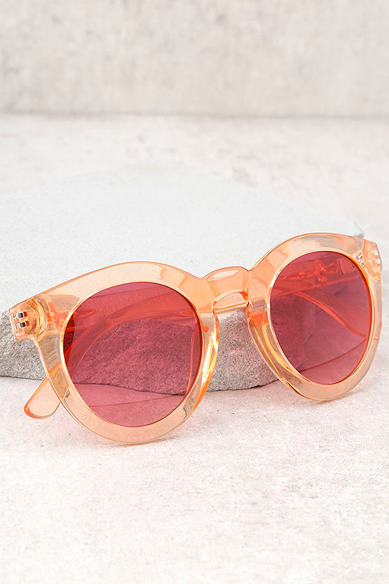 Crap Eyewear The T.V. Eye Peach Sunglasses 1