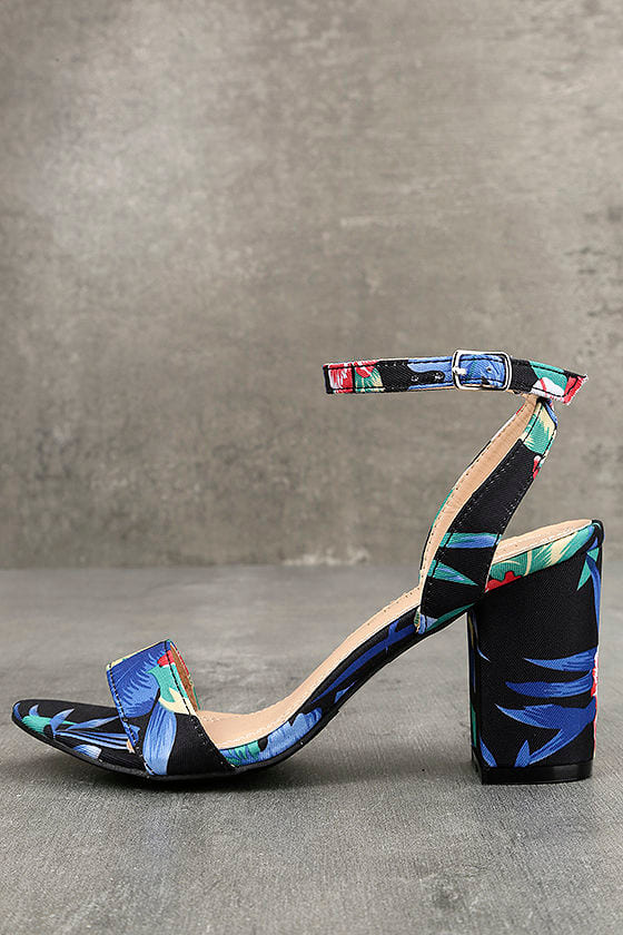 lulus black block heels