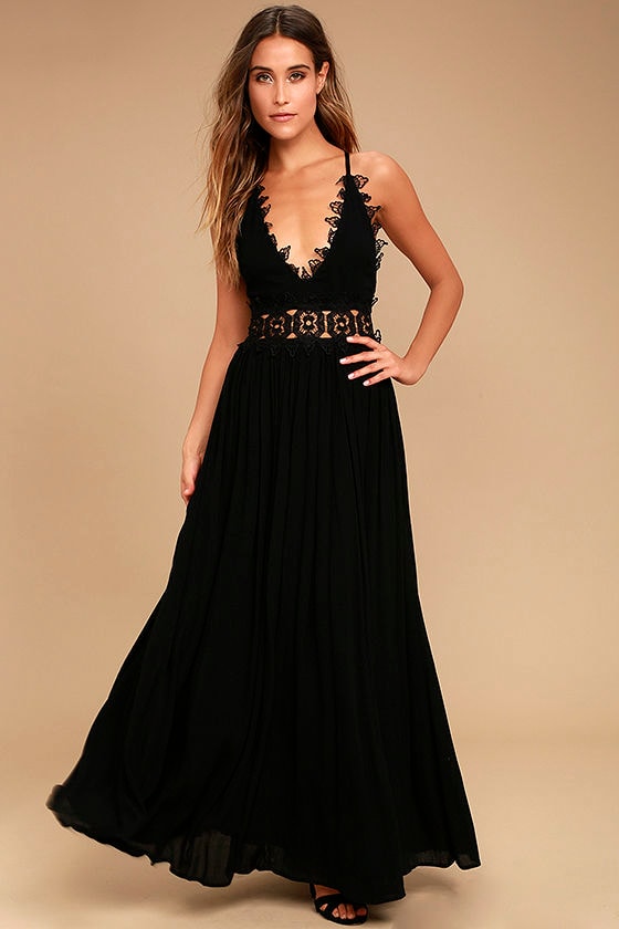 This is Love Black Lace Maxi Dress 2