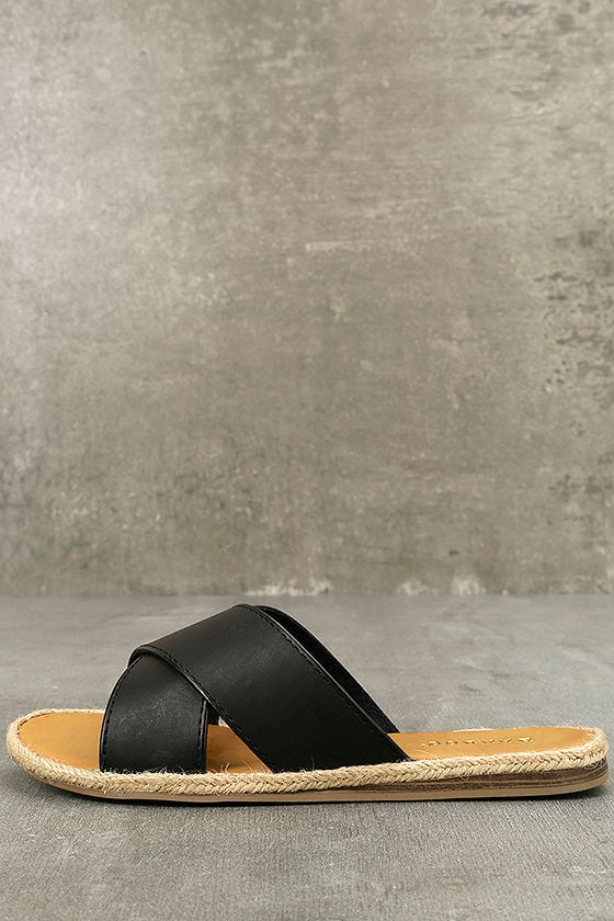 black cute slides