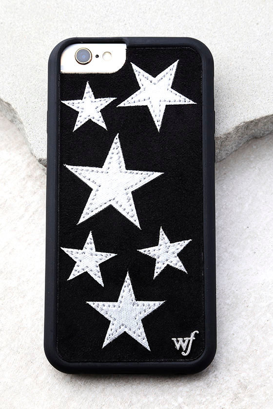 Wildflower Star Vintage Silver and Black iPhone 6 and 6s Case 1