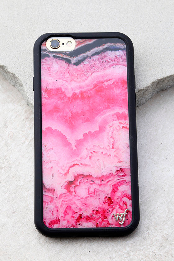Wildflower Stone Pink Marbled iPhone 6 and 6s Case 1
