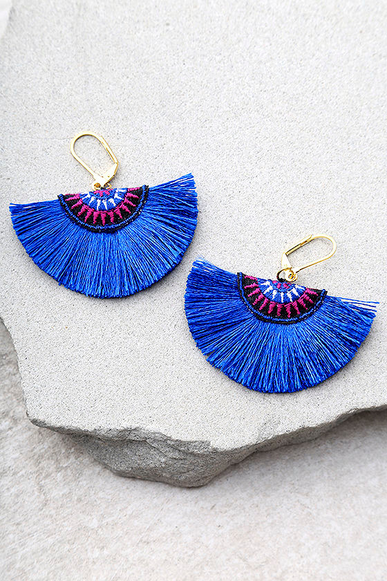 Shashi Shannon Blue Earrings 2