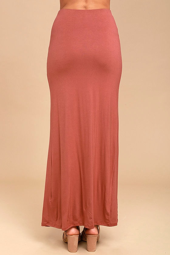 maxi skirt rust