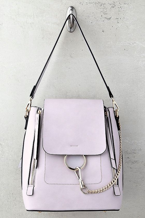 Melie Bianco Brooklyn Lavender Backpack 1