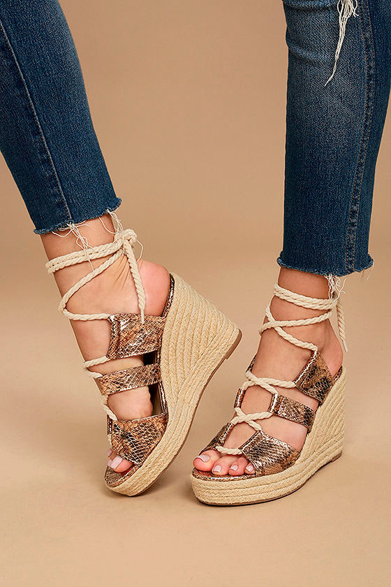 gold metallic espadrilles