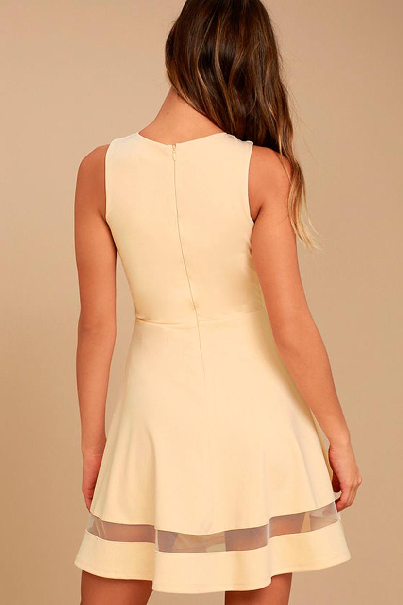 nude skater dress LULUS Dress All of My Heart Nude Lace Skater Floral Lace Sexy V Neck Size XS NEW