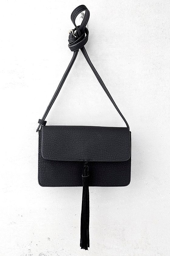 Cute Crossbody Purse Black Purse Leather Purse 45.00 Lulus