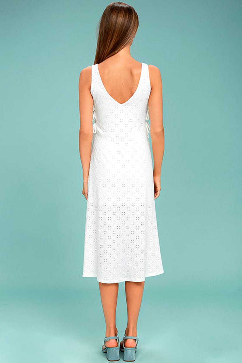 Lucy Love Latin Quarter - White Dress - Lace Dress - Midi Dress - $79.00 -  Lulus