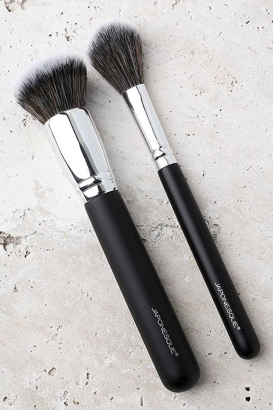 Japonesque MustHave Complexion Brush Duo Makeup Brush Set