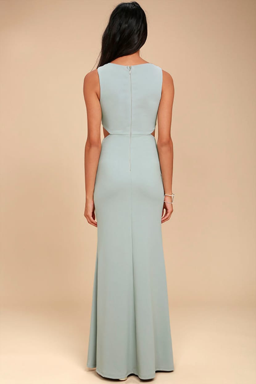 Sexy Grey Dress - Maxi Dress - Cutout Dress - Grey Maxi Dress - $109.00 -  Lulus