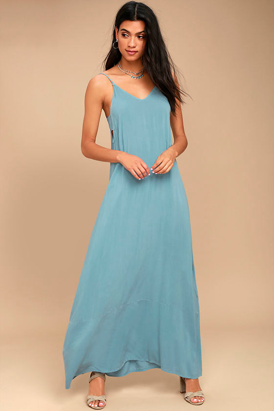 Project Social T Jo Light Blue Maxi Dress 1