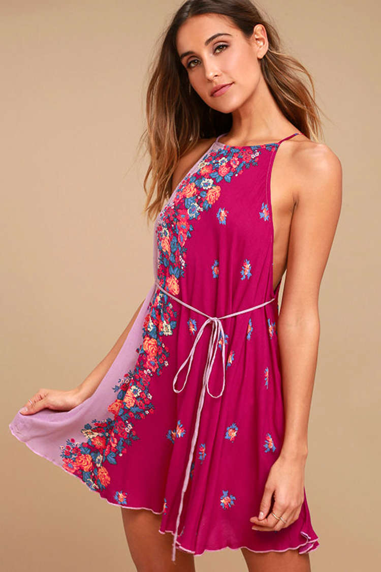 red dress for women maxi Luscious Red High-Neck Maxi Dress With Drop-Waist And Bow Detail – Club L  London